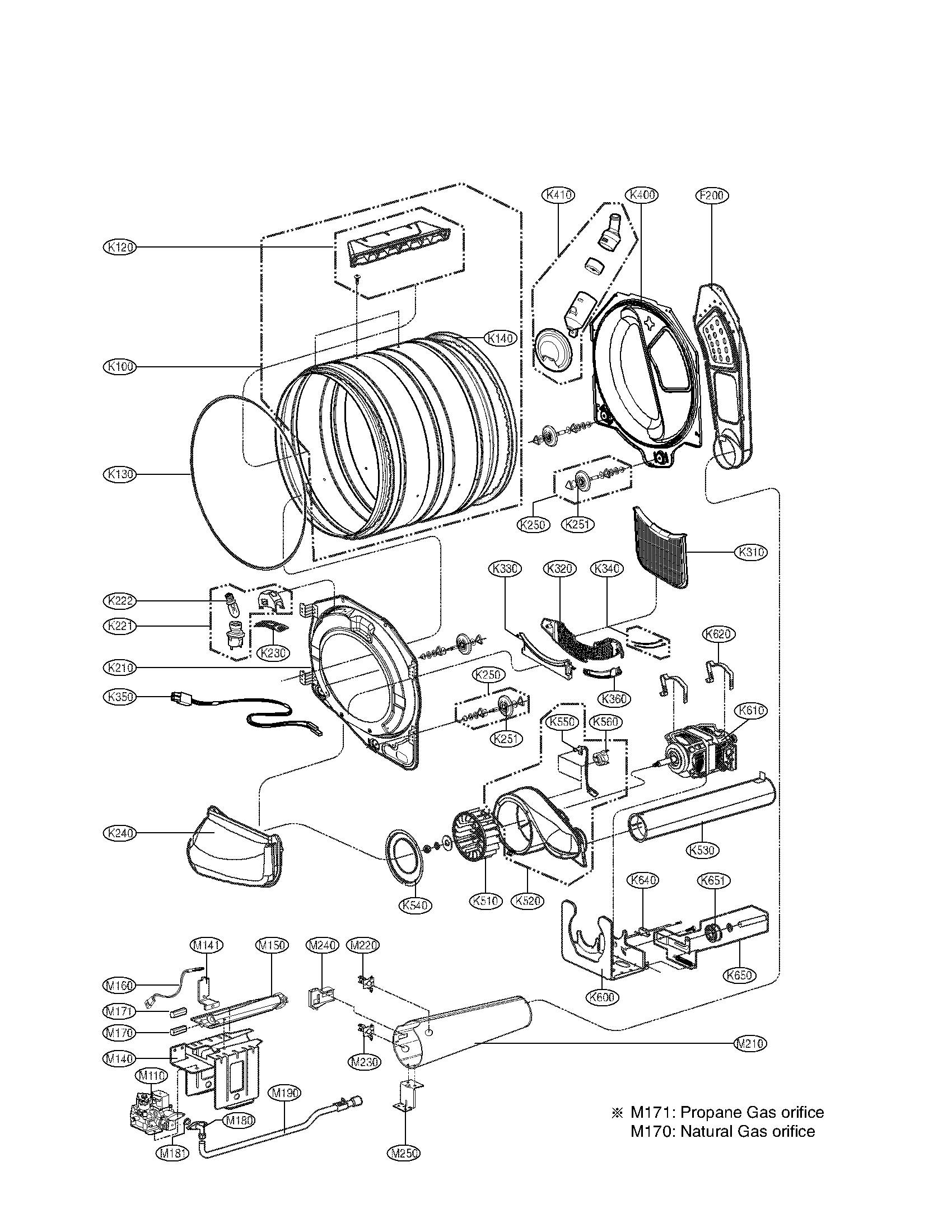 DRUM AND MOTOR PARTS ELE