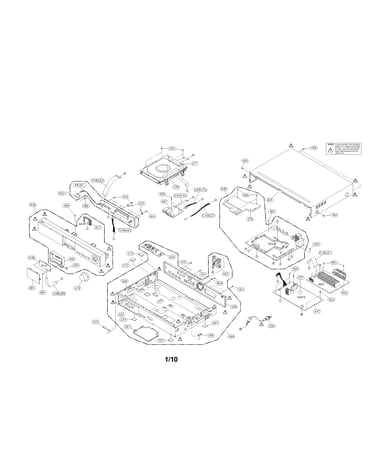 Cabinet and main frame parts