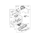 LG DLEX2501W panel and drawer parts diagram