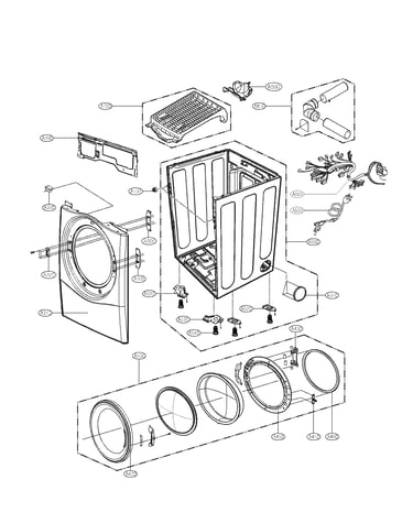 Cabinet and door parts