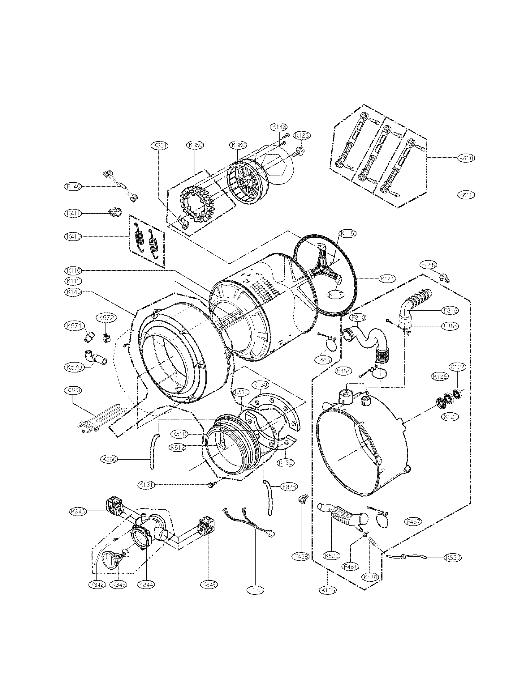 Drum and tub parts