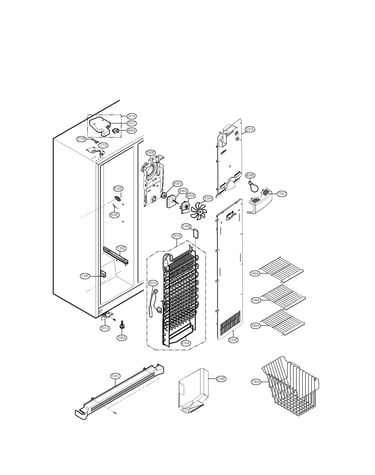 Freezer compartment parts