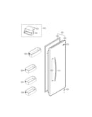 Refrigerator door parts
