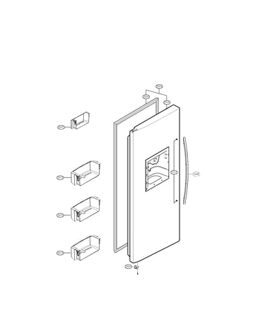 Freezer door parts
