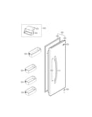 Refrigerator door parts