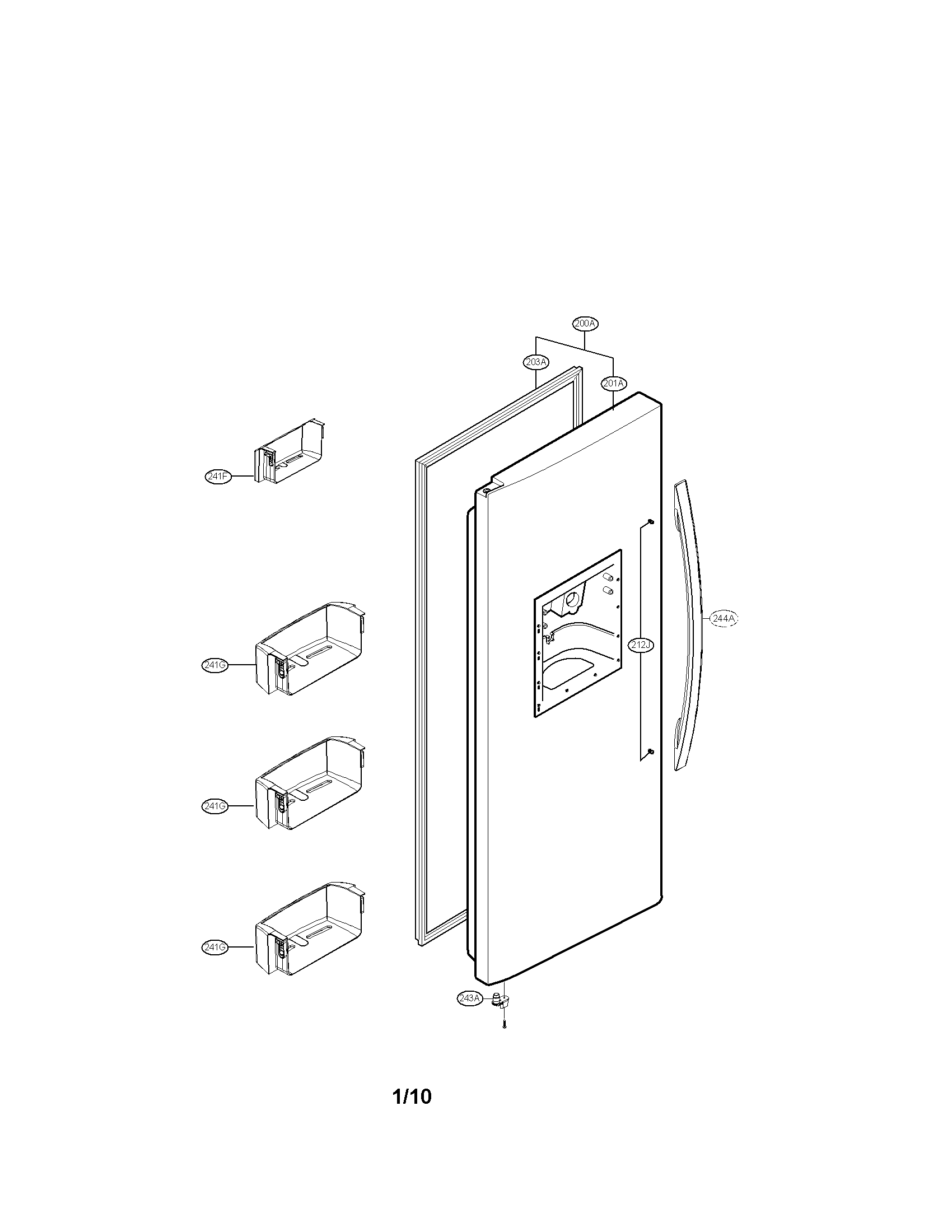 FREEZER DOOR PARTS