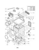 Cabinet and control parts