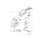 LG WM2487HRMA/00 dispenser parts diagram