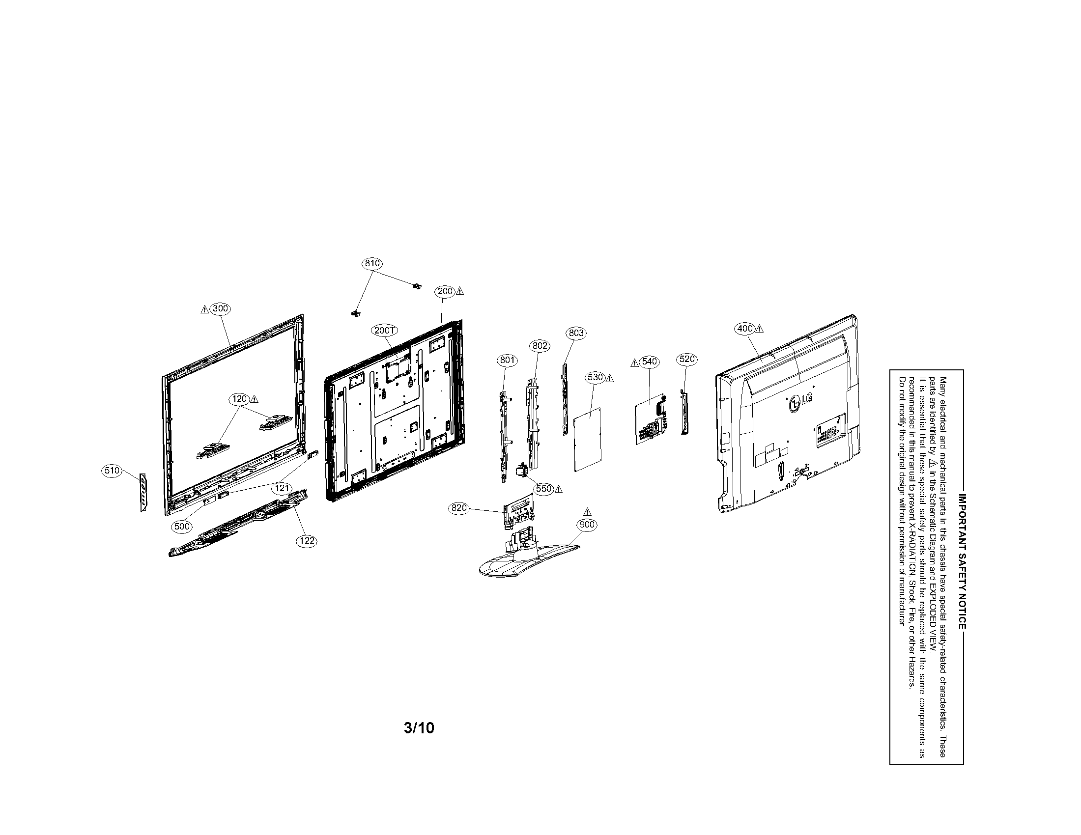 Exploded view parts