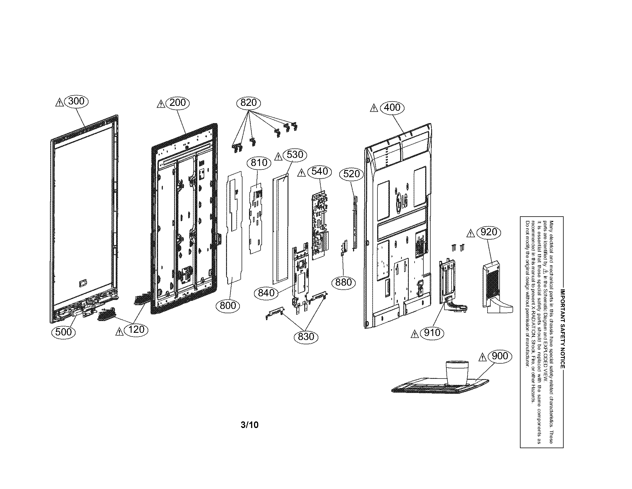 Exploded view parts
