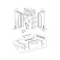 Kenmore Elite 79571053010 door parts diagram