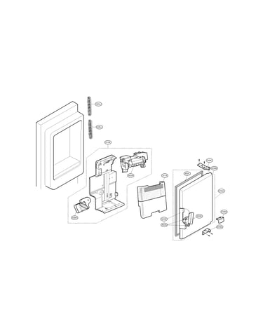 Ice maker and ice bank parts