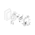 Kenmore Elite 79579759904 ice maker and ice bank parts diagram