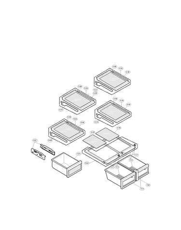Refrigerator compartment parts