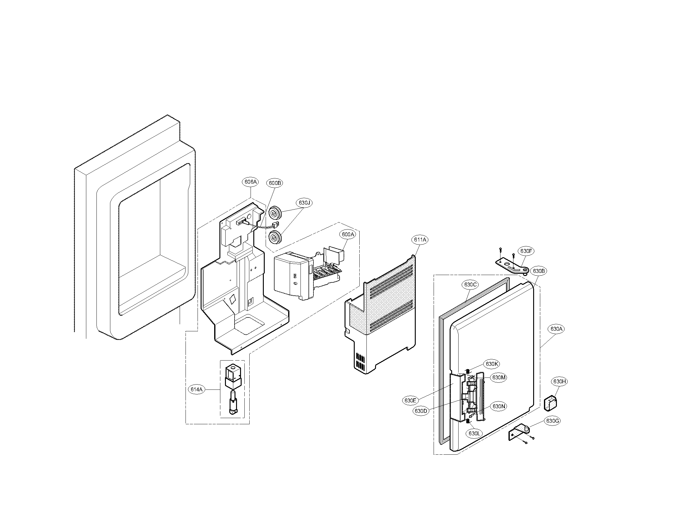 Ice maker and ice bank parts
