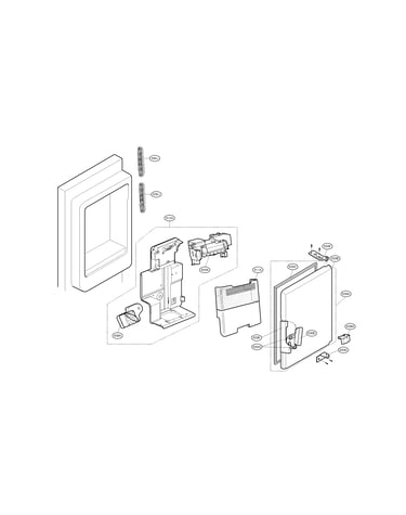 Ice maker and ice bank parts