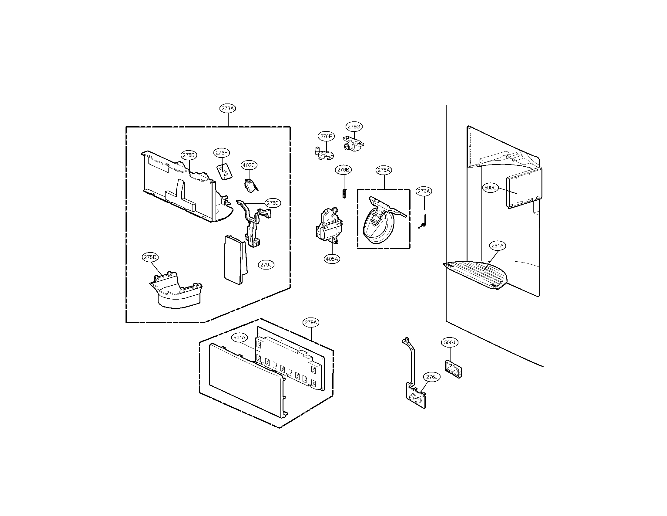 DISPENSER PARTS