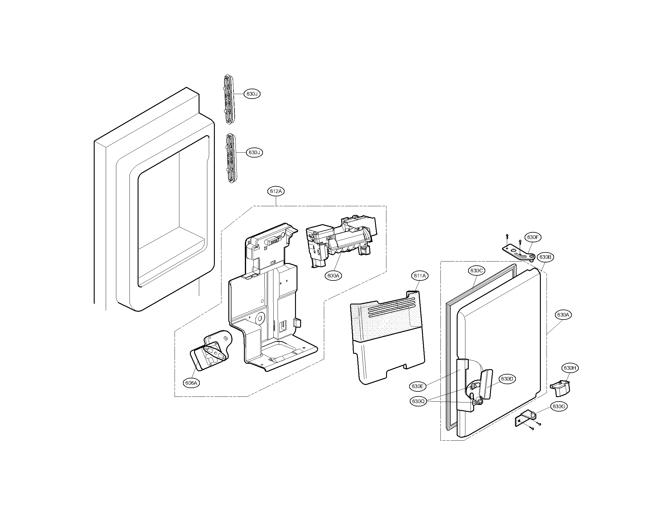 Ice maker and ice bank part