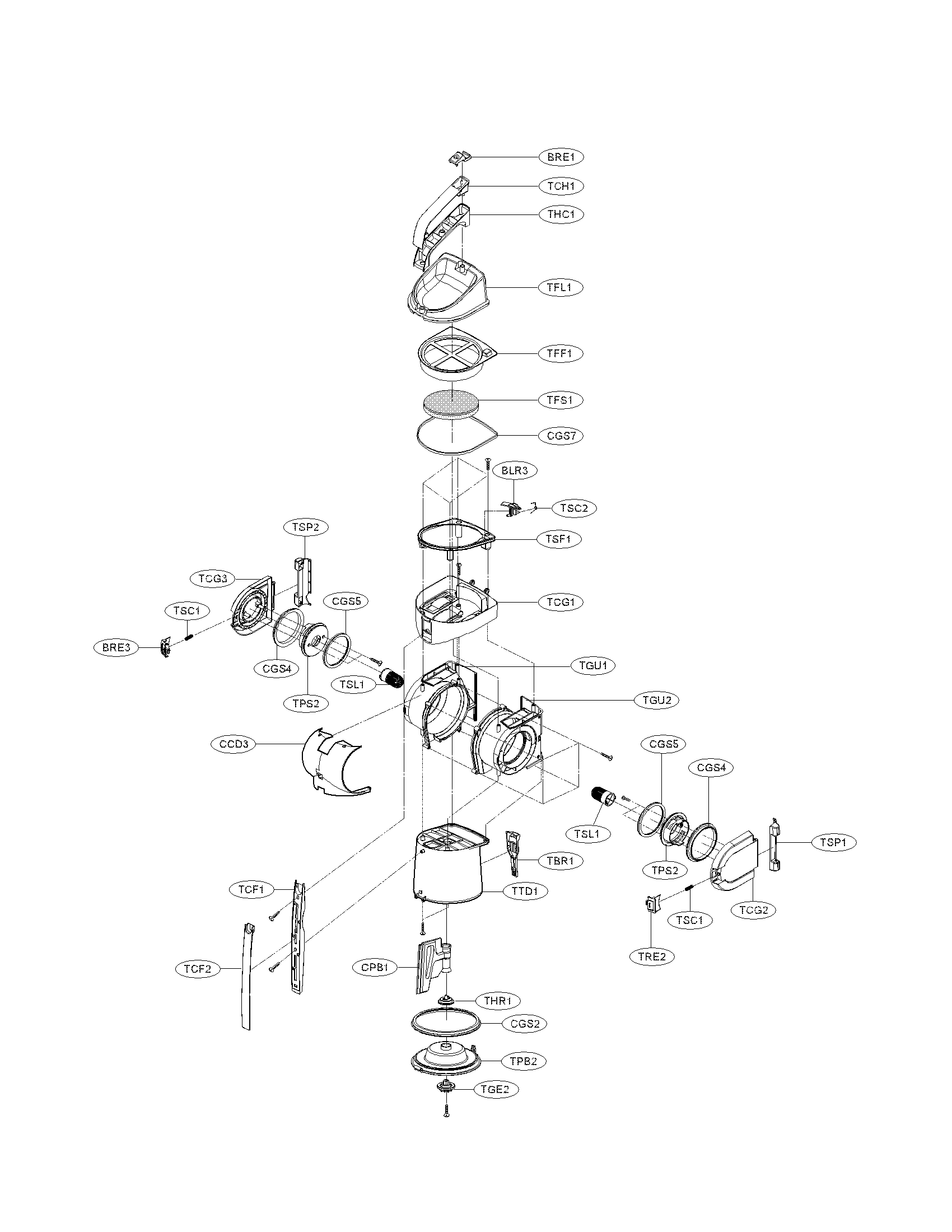 DUST TANK PARTS