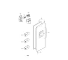 Kenmore 79551033010 freezer door parts diagram