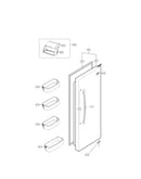 Refrigerator door parts