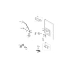 Kenmore Elite 79551374010 ice and water dispenser parts diagram