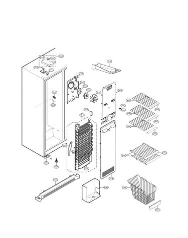 Freezer compartment parts
