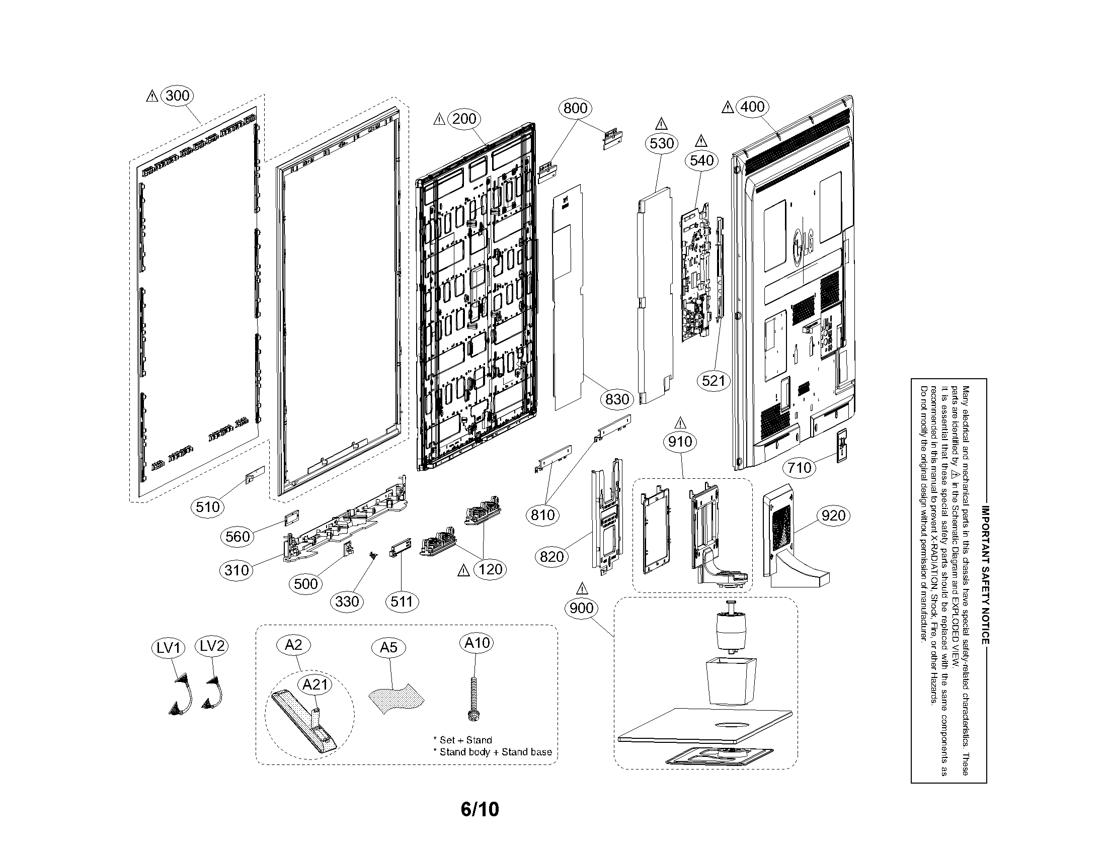 Exploded view parts
