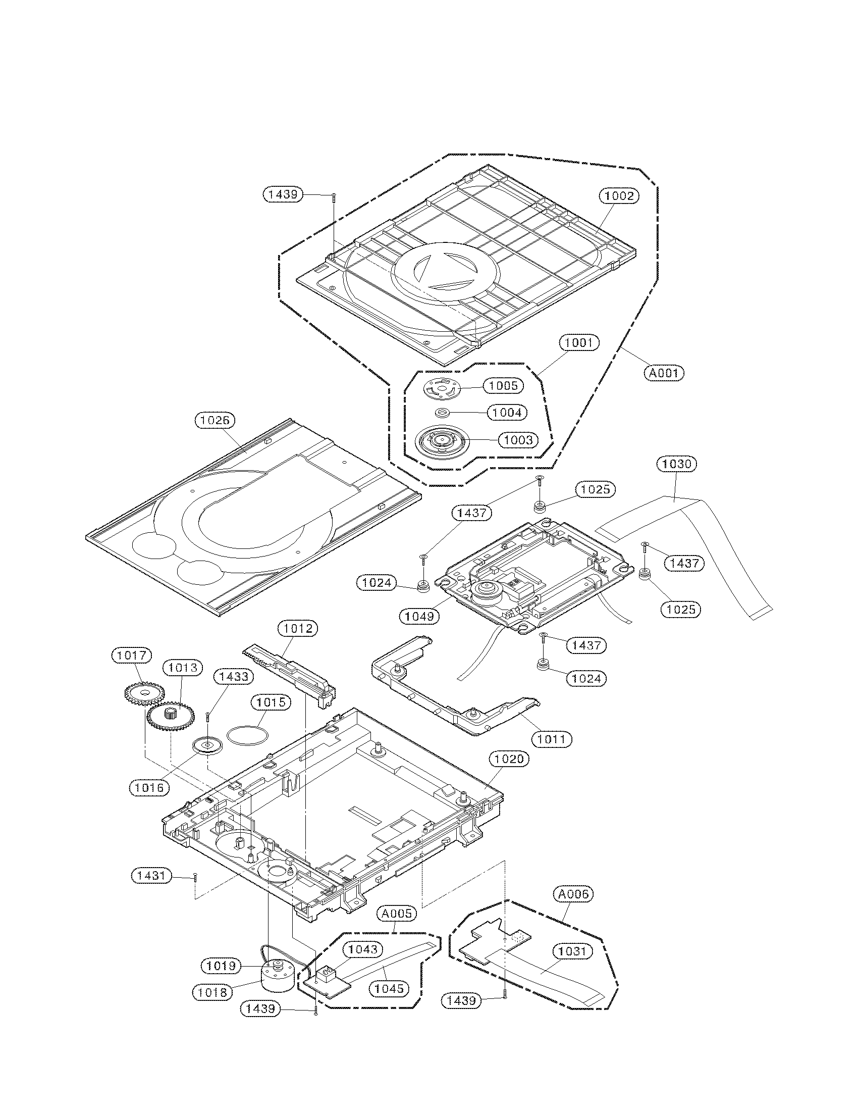 DECK MECHANISM PARTS