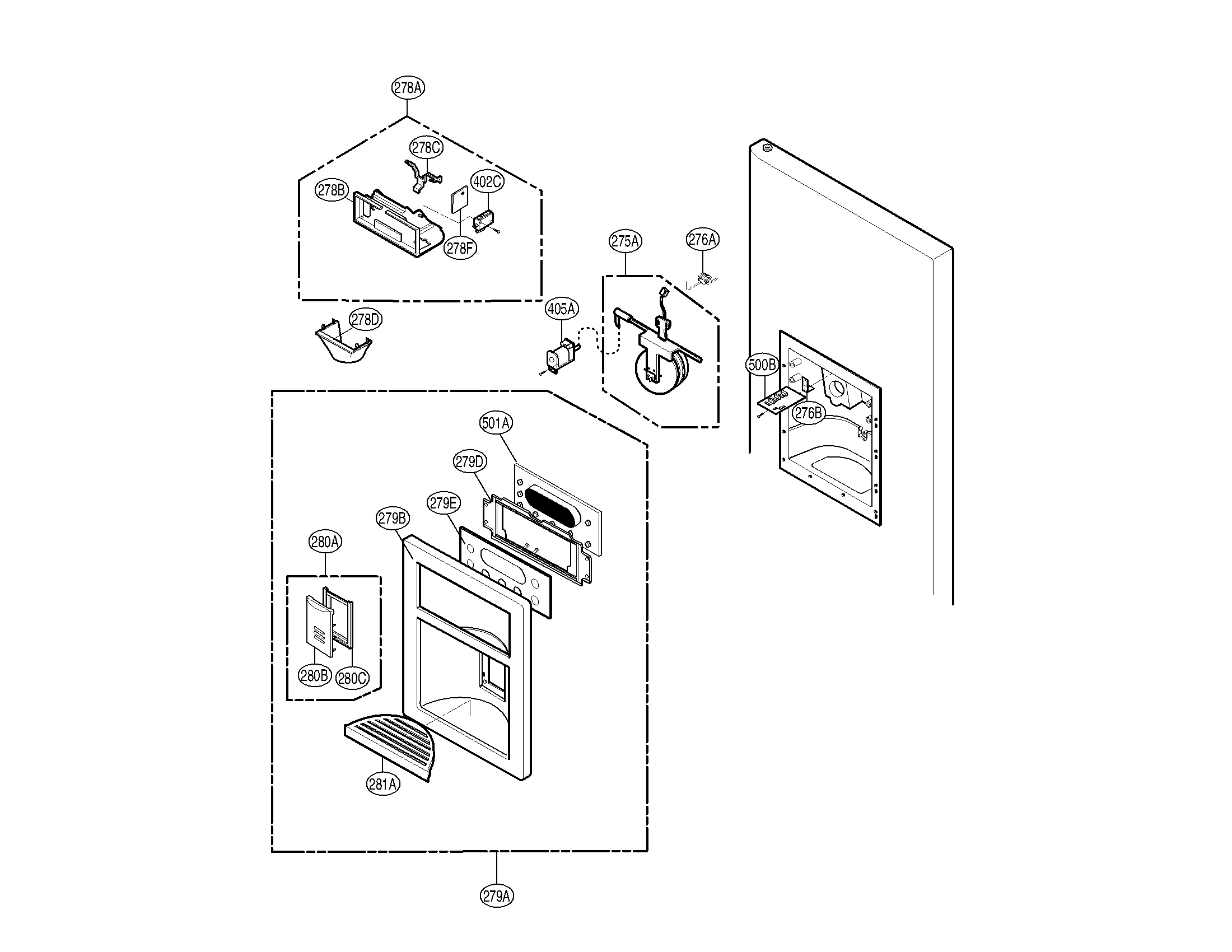 DISPENSER PARTS