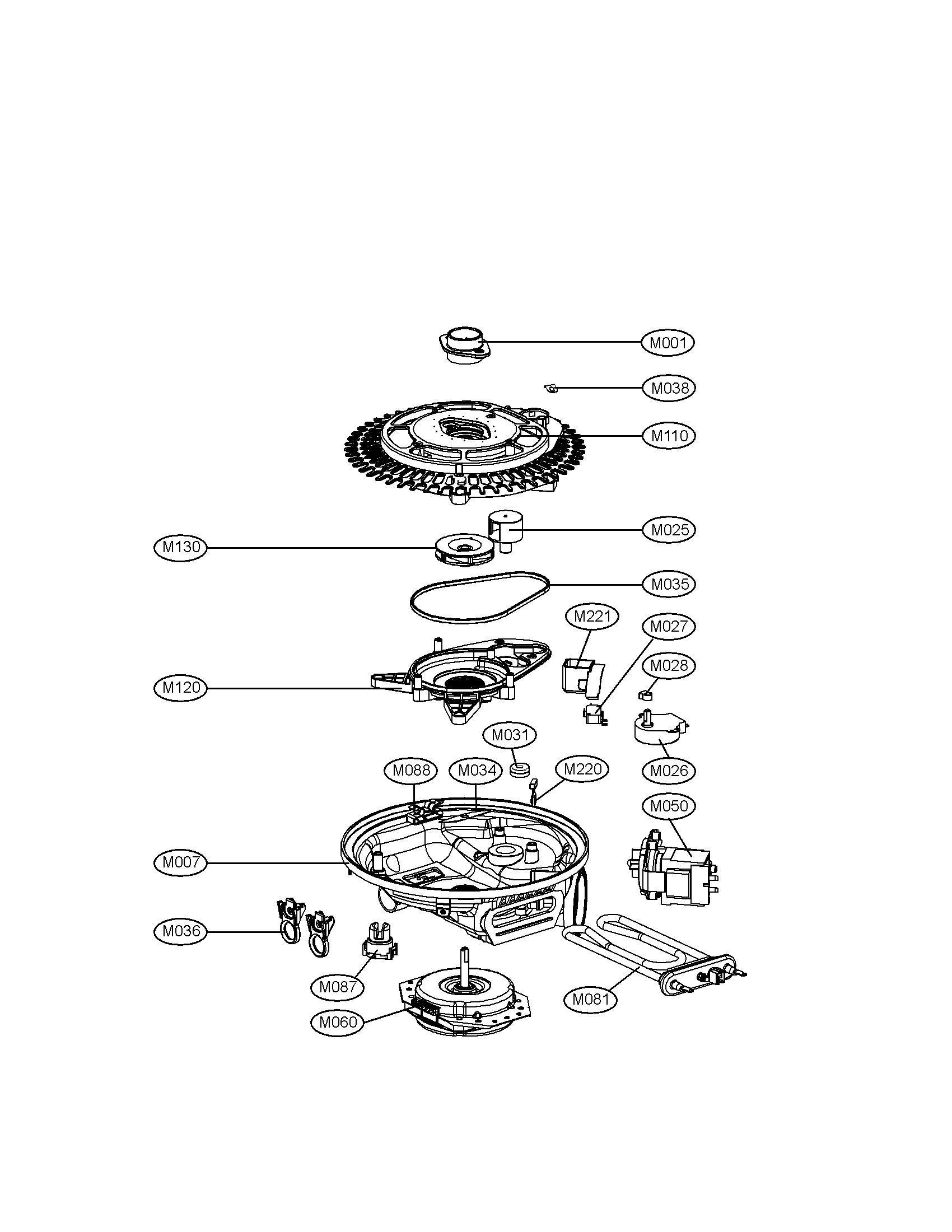 SUMP ASSEMBLY PARTS