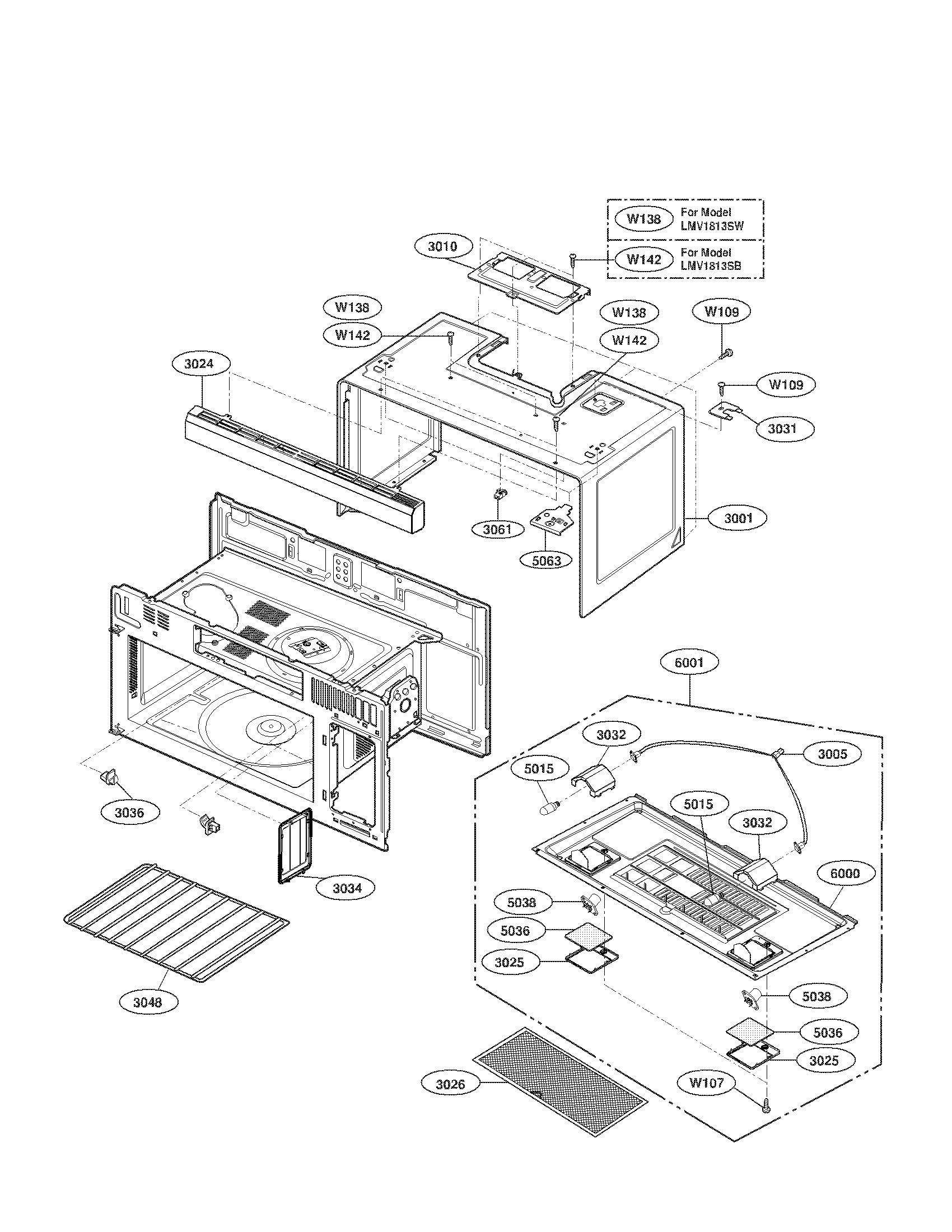 Oven cavity parts