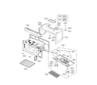 LG LMV2015SB/00 oven cavity parts diagram