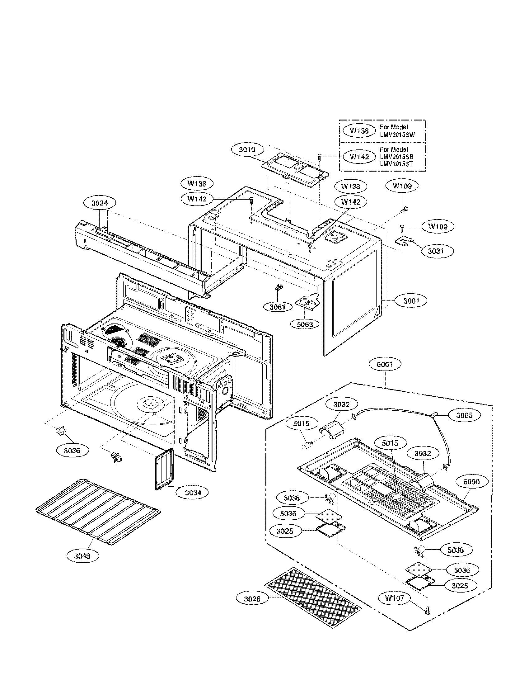 Oven cavity parts