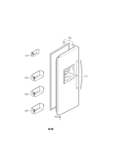 Freezer door parts