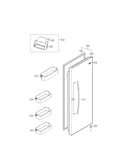 Refrigerator door parts