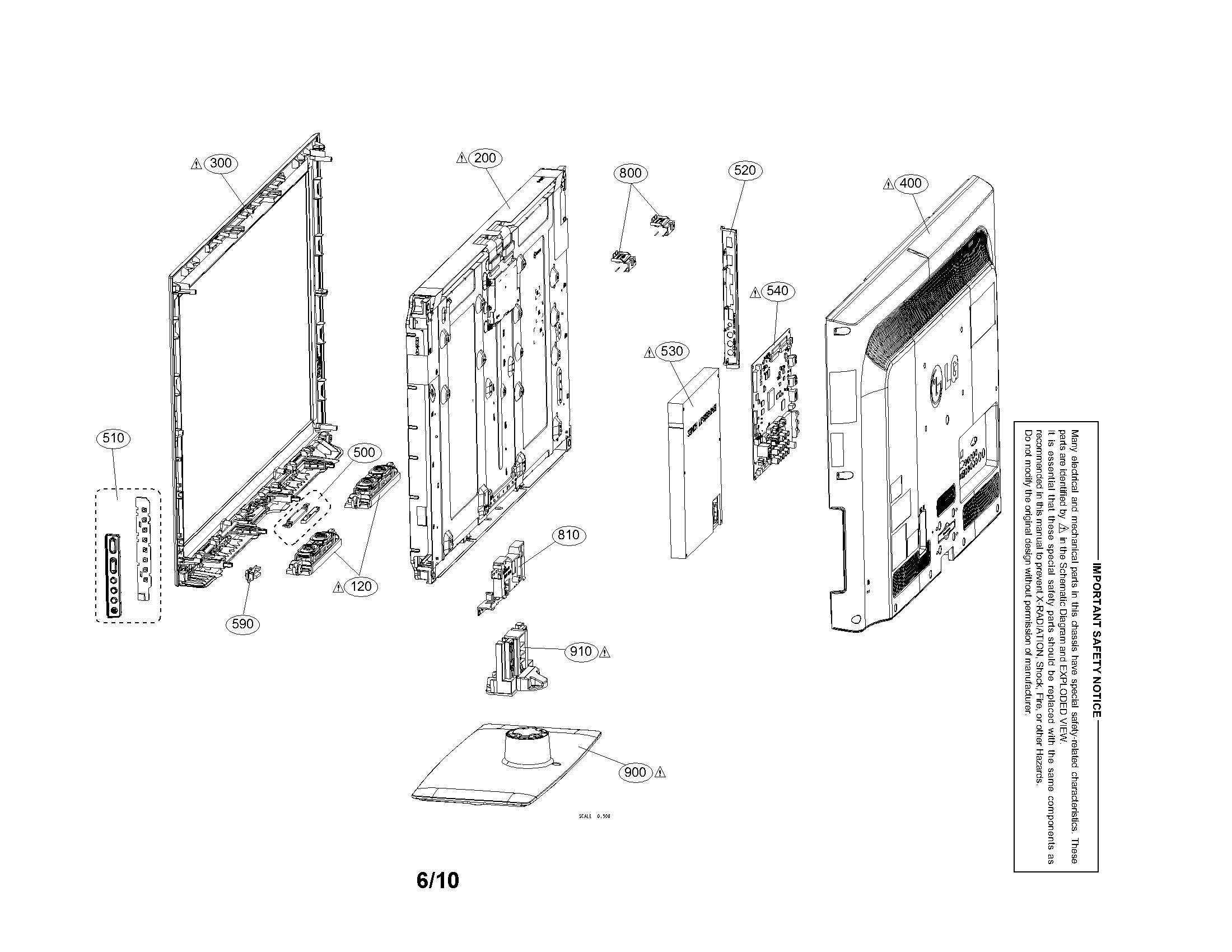 Exploded view parts