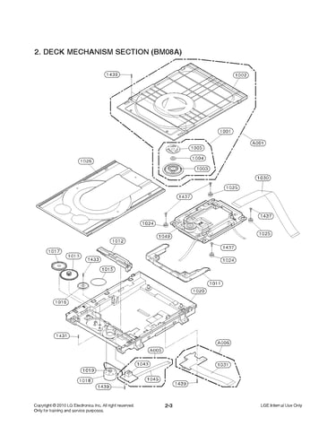Deck mechanism parts