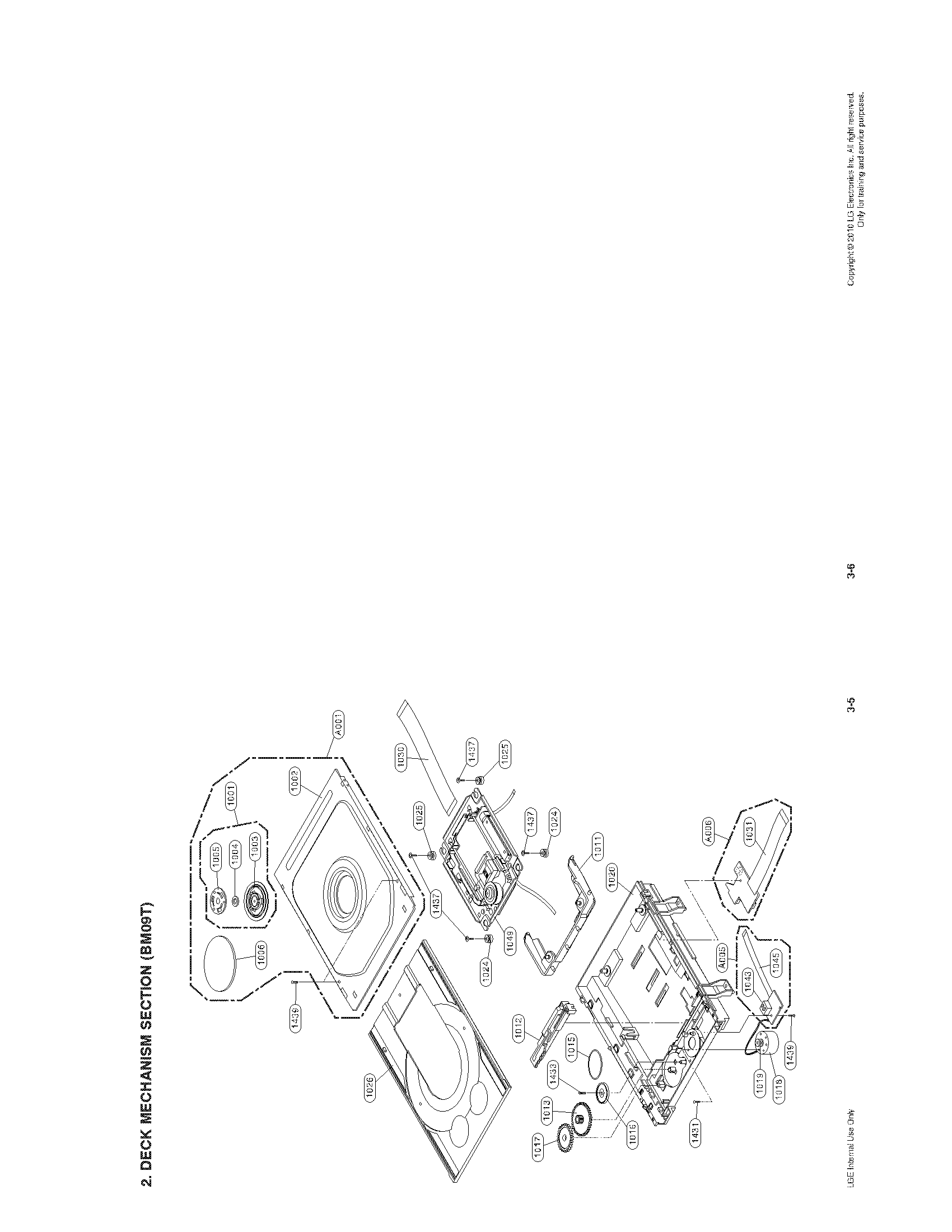 Deck mechanism parts