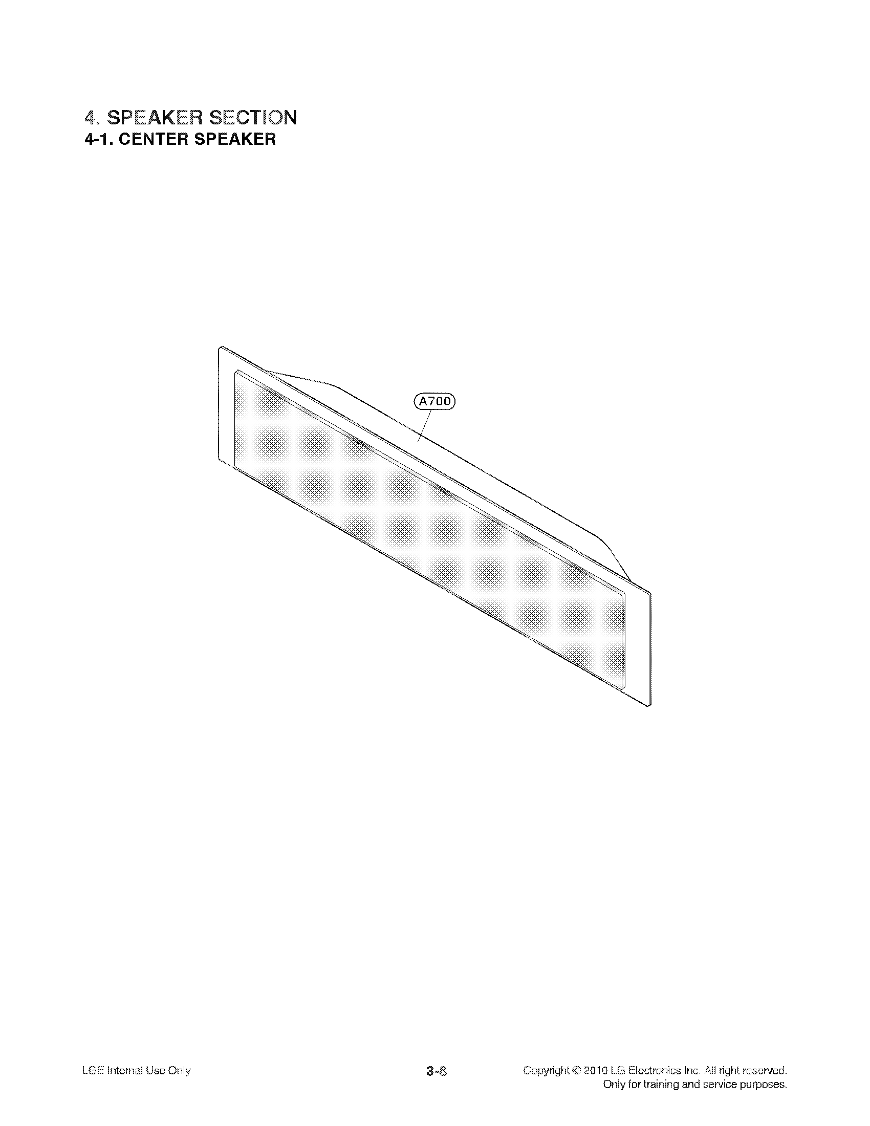 CENTER SPEAKER PARTS