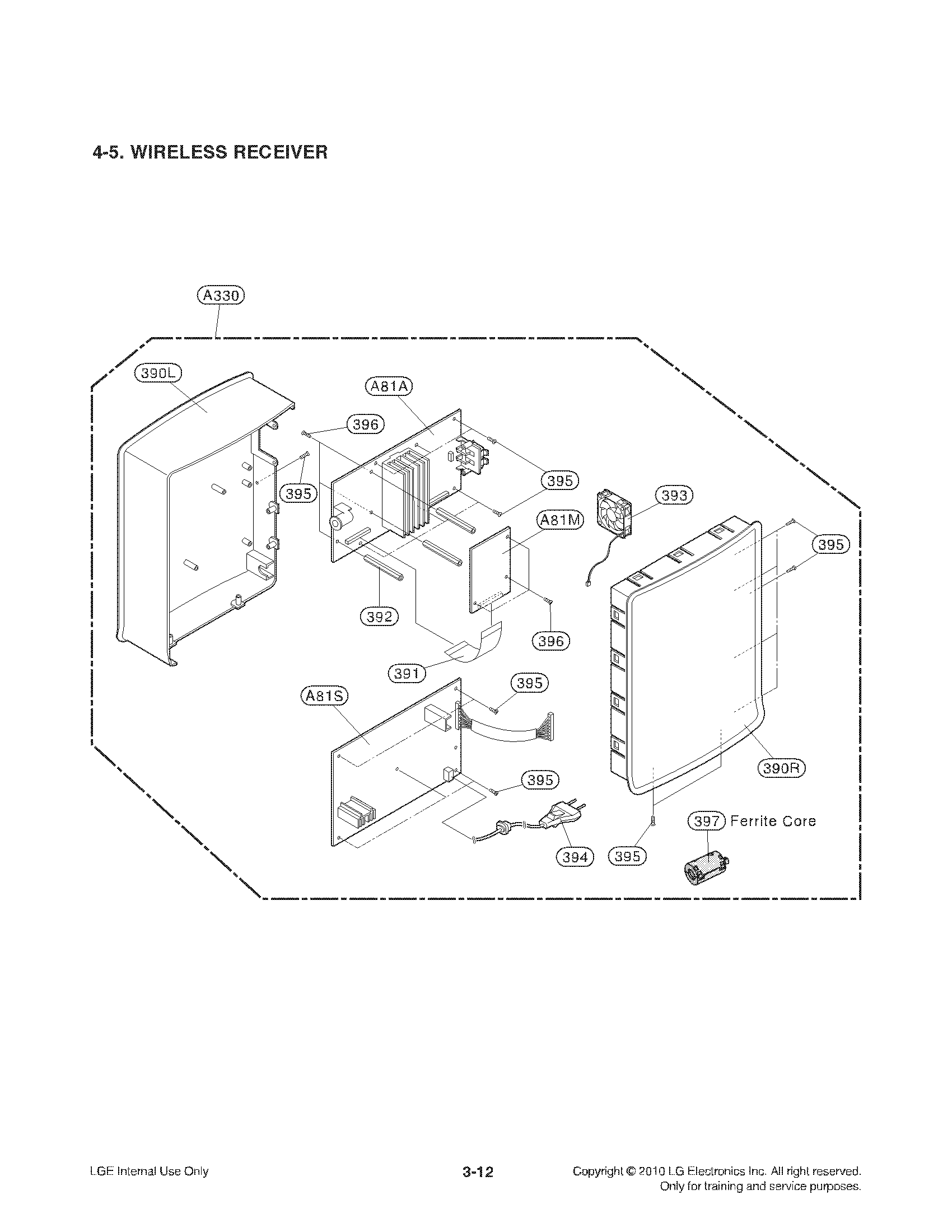 Wireless receiver parts