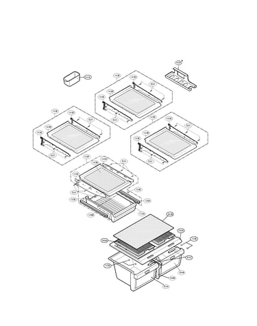 Refrigerator drawer parts