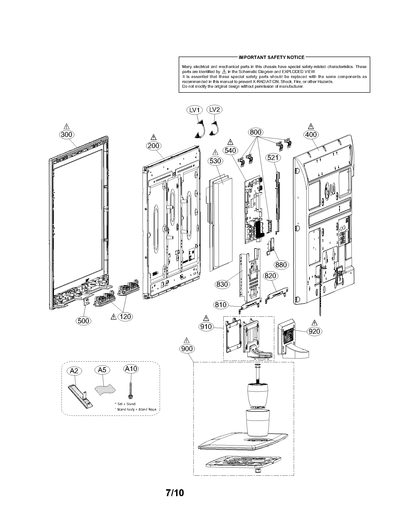 Exploded view parts