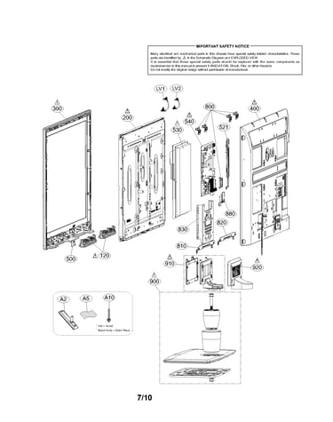 Exploded view parts