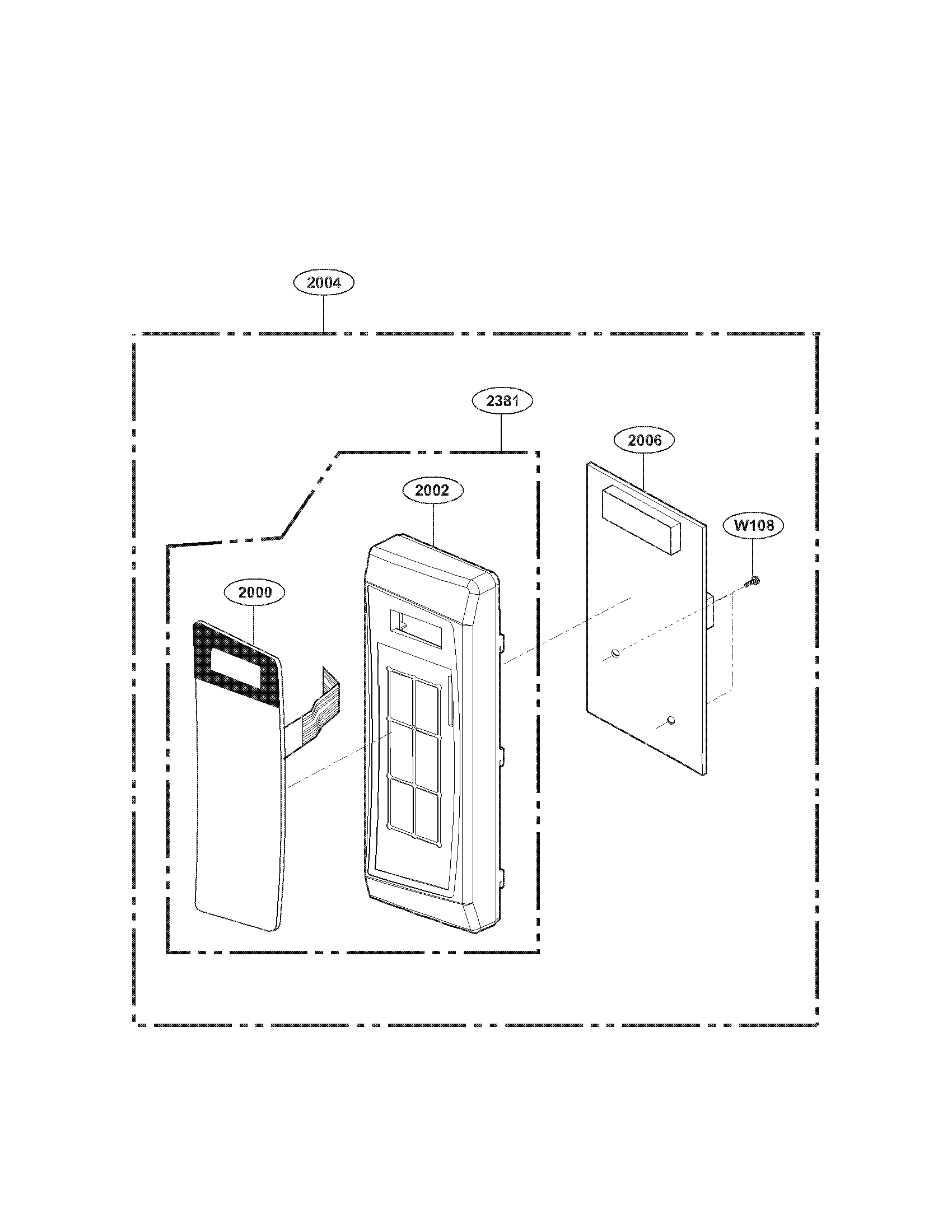 Control panel parts