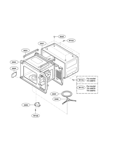 Oven cavity parts