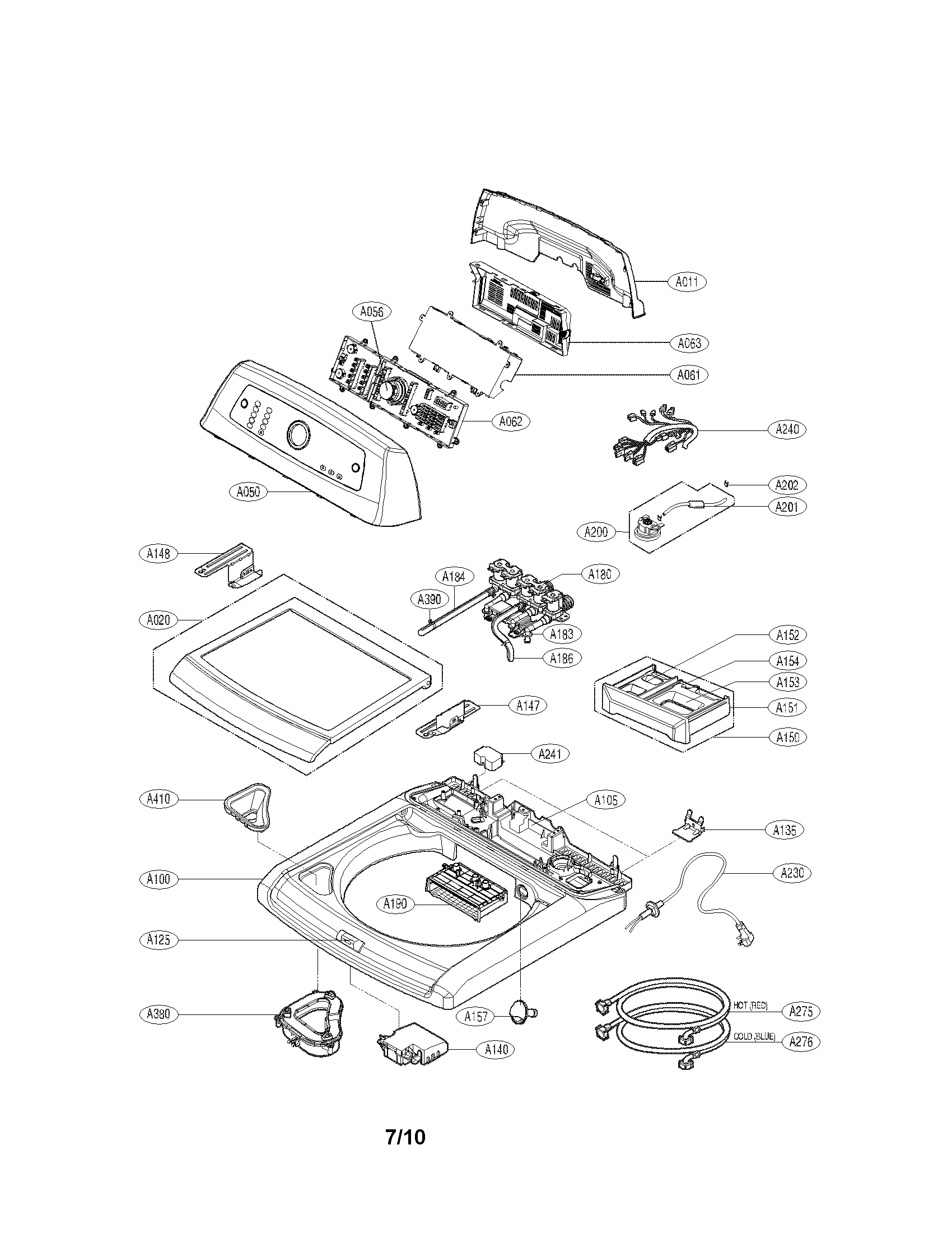Control panel and plate assembly parts