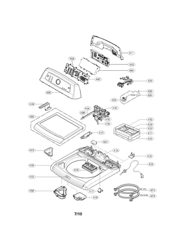 Control panel and plate assembly parts