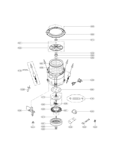 Tub assembly parts