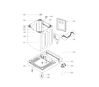 Kenmore Elite 79629278010 case assembly parts diagram